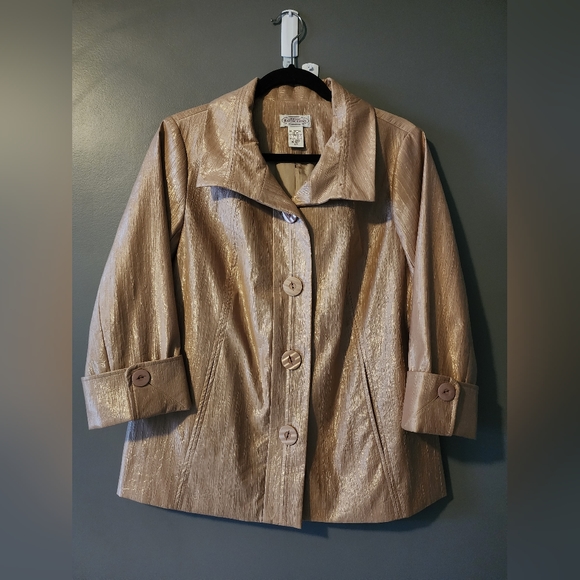 Northern Reflections Jackets & Blazers - NORTHERN REFLECTIONS GOLD JACKET
